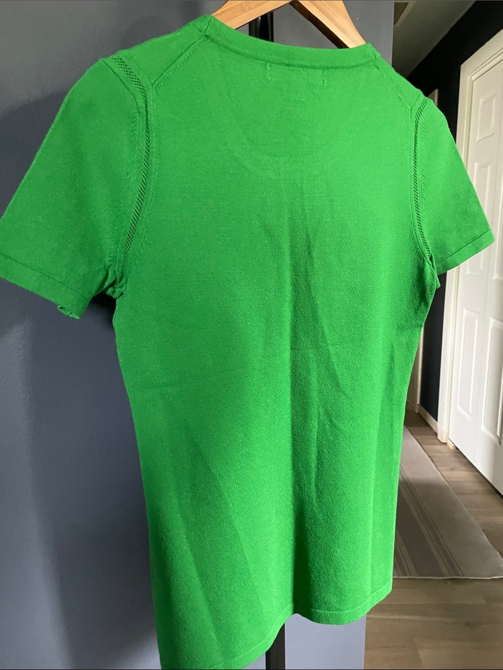 Banana Republic x MadMen Collab Green Short Sleeve Sweater, MCM/Retro, New - Picture 8 of 10